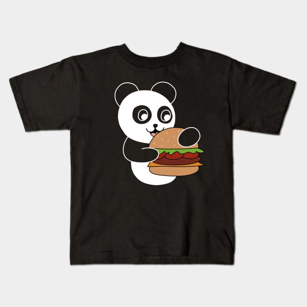 The Panda's Burger Kids T-Shirt by pako-valor